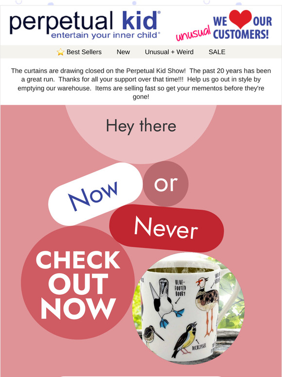 Final Days!  We're Closing... Don't Miss Out: Everything Must Go!