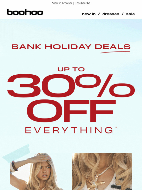 Get bank holiday ready... 🔆