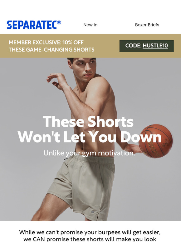 ⏳ Your Shorts Upgrade Just Dropped! 10% OFF Ends Soon (Members Only)