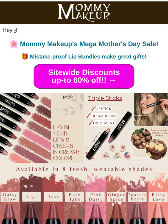 💋 Pucker Up for Mom — Up to 60% Off!