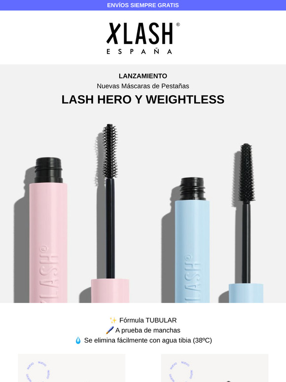 NUEVAS Máscaras de Pestañas en tubo 💖LASH HERO y 💙WEIGHTLESS
