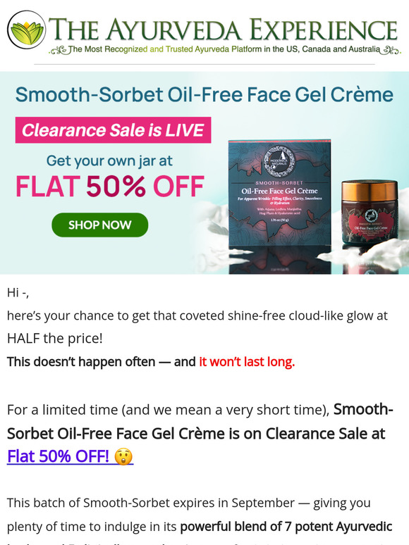 🌟50% OFF Smooth-Sorbet is LIVE! 🌟