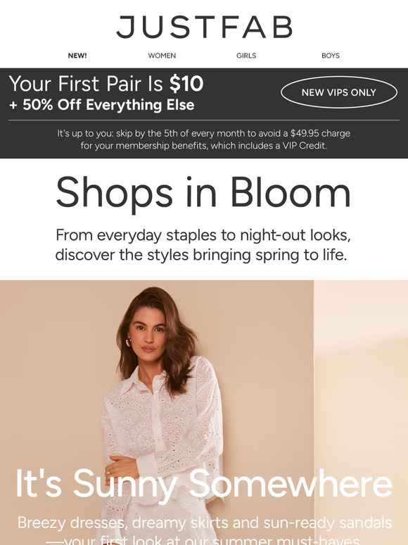 SPOTLIGHT: $10 Shoes + 50% Off 🌸