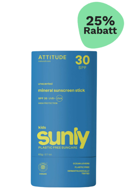 Attitude SUNLY Sonnenschutzstift SPF30 für Kinder Parfümfrei