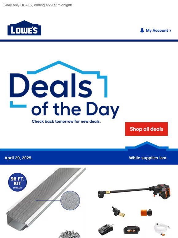 Lowe's Email Newsletters: Shop Sales, Discounts, and Coupon Codes