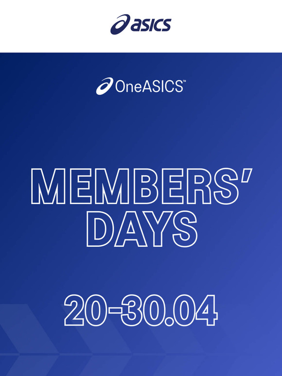 Ostatnia szansa: ekskluzywne oferty OneASICS™.