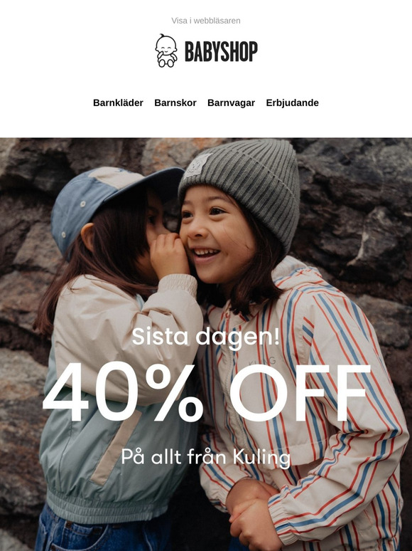 😻 SISTA DAGEN! 40% på ALLT från Kuling