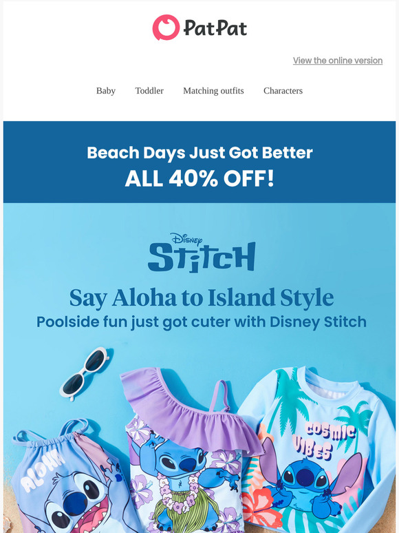 🌊 All 40% OFF – Disney Vacation Vibes Start Here!