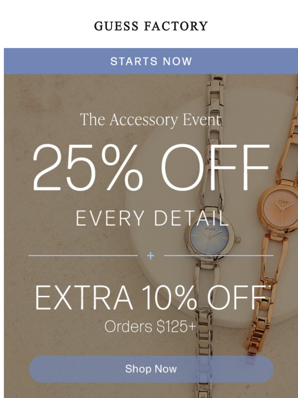 Extra 10% Off | Accessory Event Starts Now