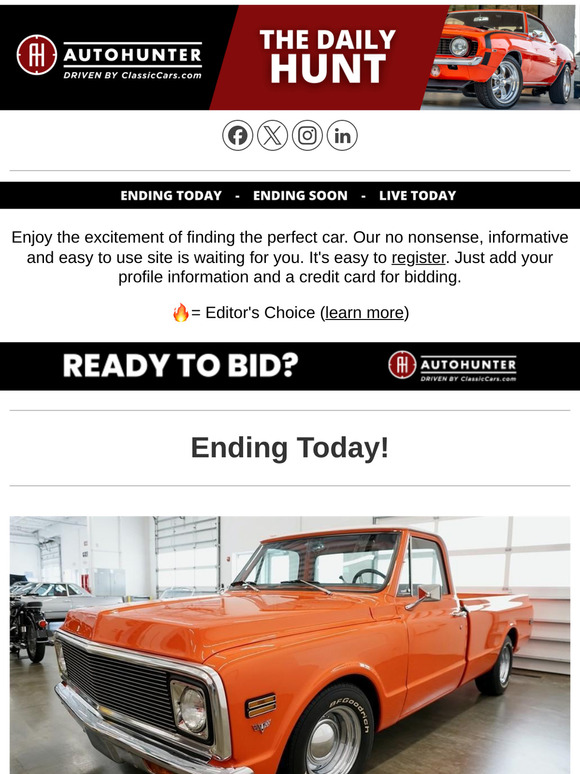 Daily Hunt: Picture yourself in this '57 Chevrolet Bel Air! Auction ends today.
