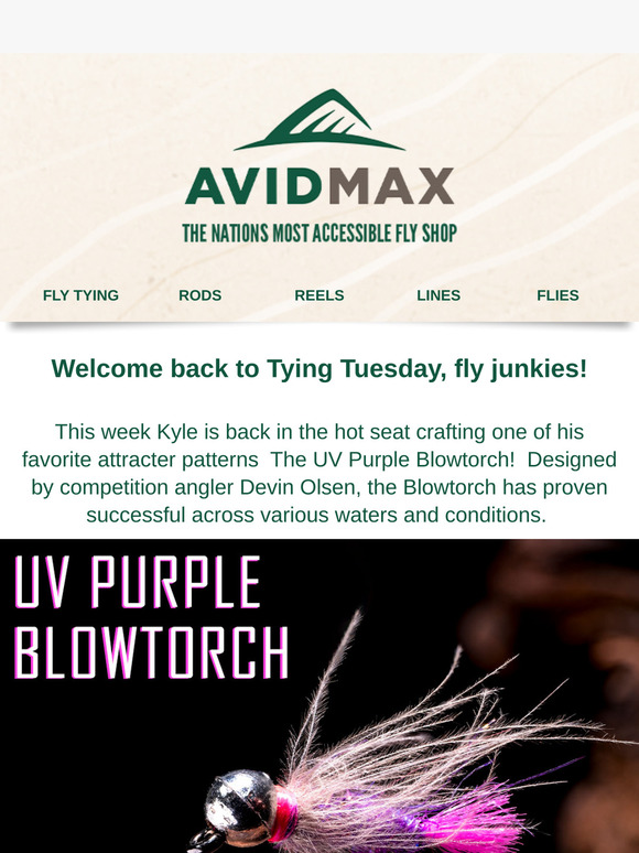 UV Purple Blowtorch | Tying Tuesday