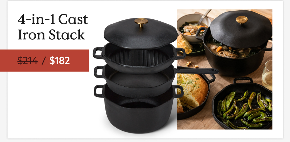 4-in-1 Cast Iron Stack