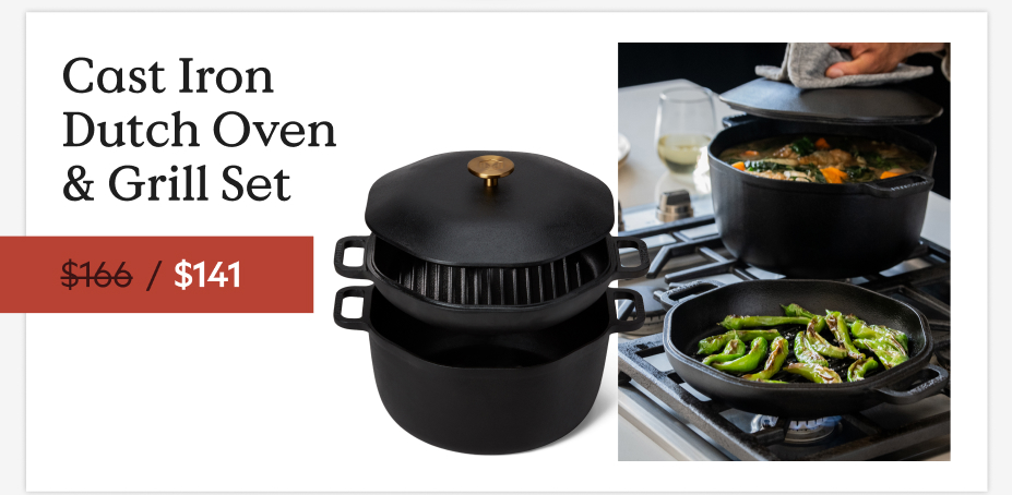 Cast Iron Dutch Oven & Grill Set