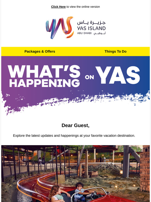 What's Happening on Yas Island 🙌
