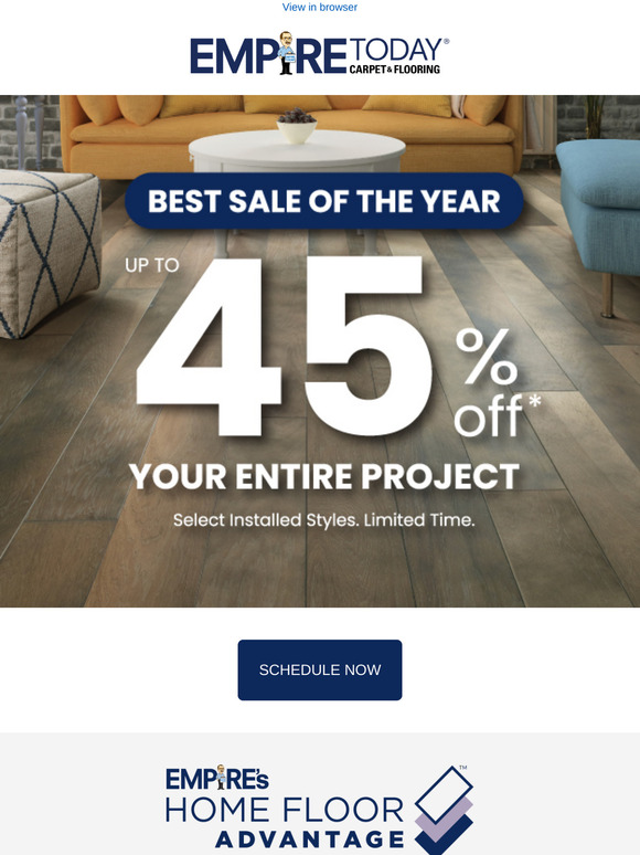 Up to 45% off your ENTIRE PROJECT