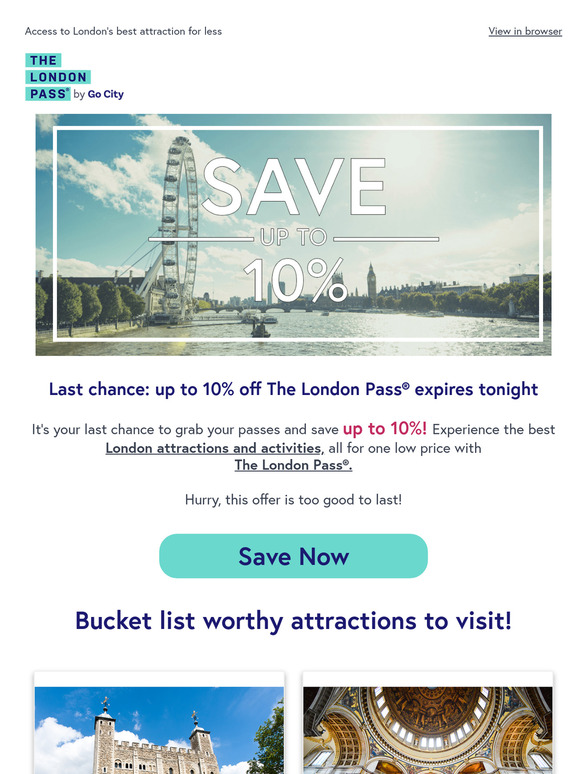 🔔 Don't miss out on up to 10% off for your city break