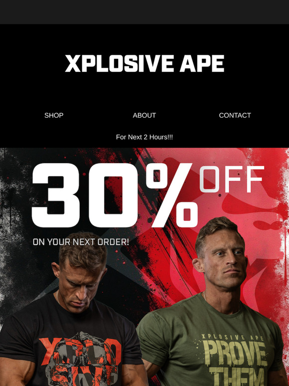 ⏰ 2 Hours Only: Get 30% OFF Everything!