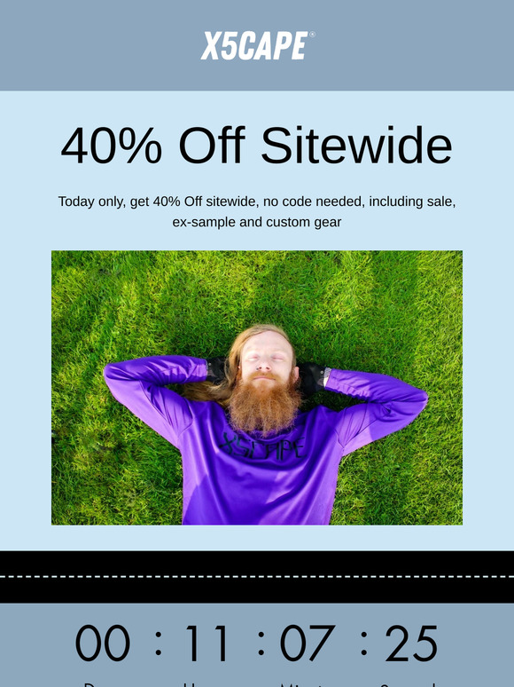 Exclusive Deal: 40% Off All MTB Gear Today!