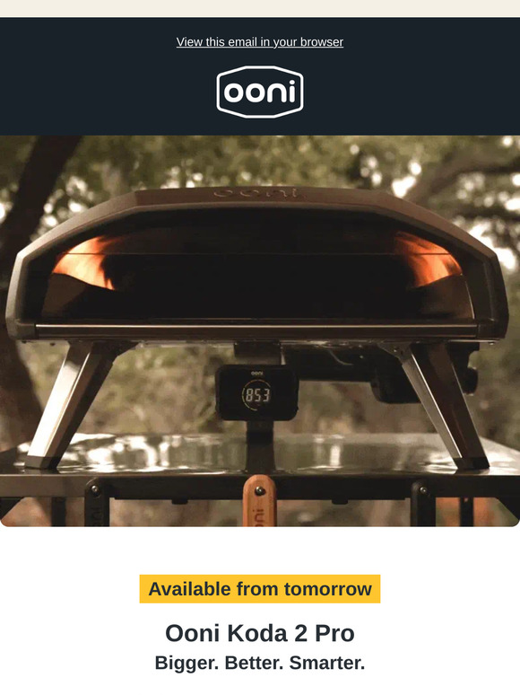 Ooni Koda 2 Pro: Available tomorrow
