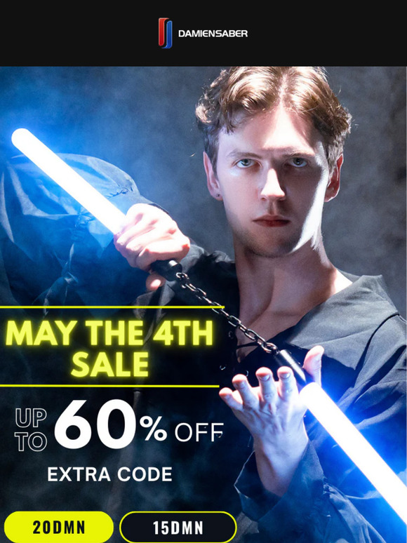 Up to 60%+ Off is too sweet for May The 4TH Sale!