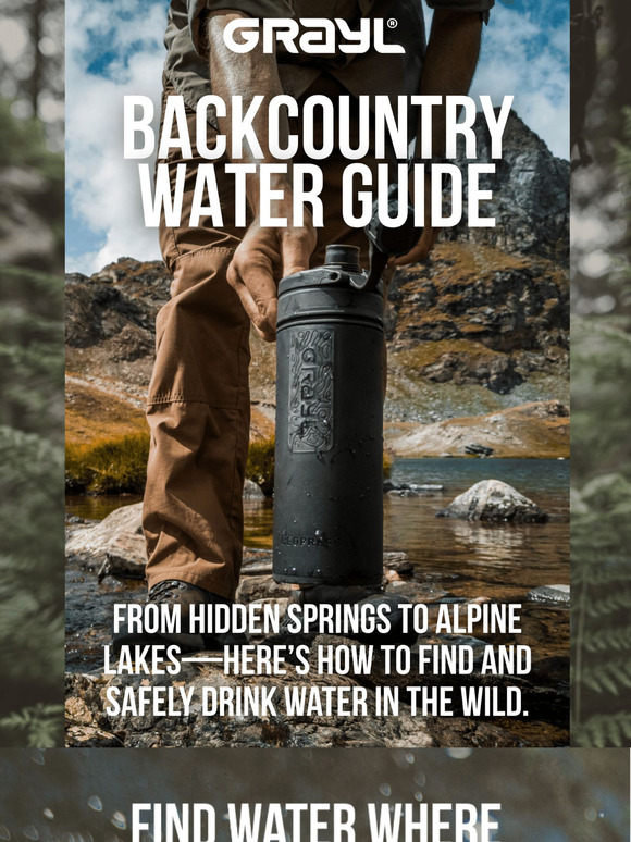 How to Drink Clean in the Wild