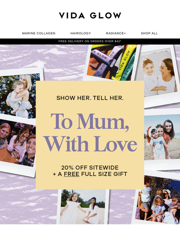 Mother’s Day 20% Off + Free Full-Size Gift