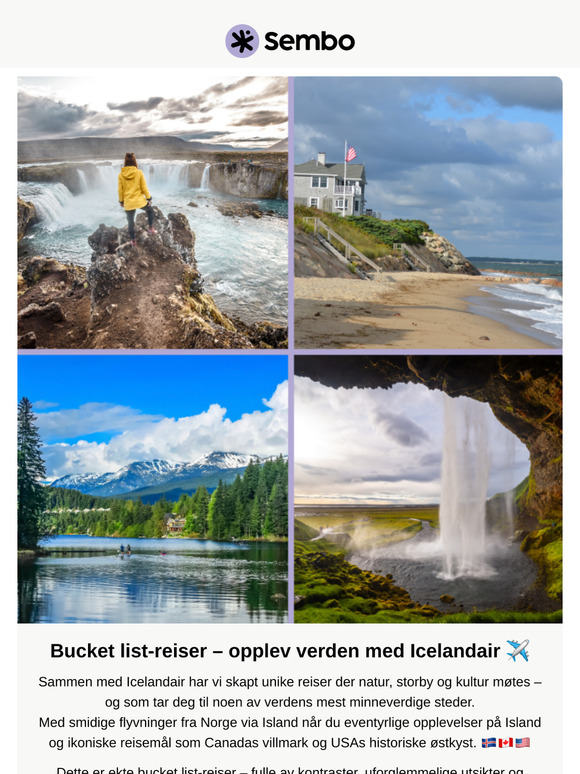 Bucket list-reiser – opplev verden med Icelandair ✈️