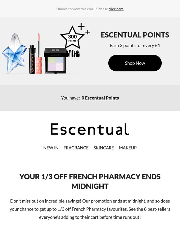 Less Than 6 Hours Left! Up To 1/3 Off French Pharmacy Ends Midnight ⏳