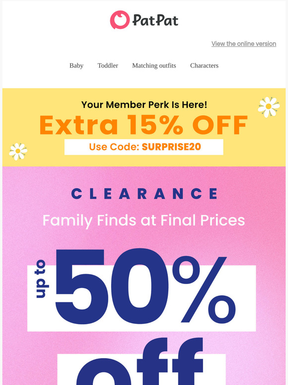 🌟 Up to 50% Off Family Faves + Extra 20% Off – Limited Time!