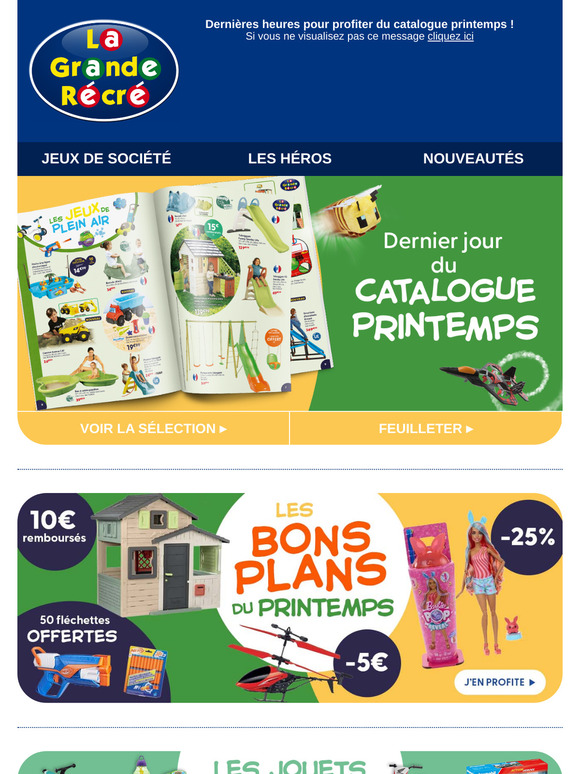 ⌛ Dernières heures pour profiter du catalogue printemps !