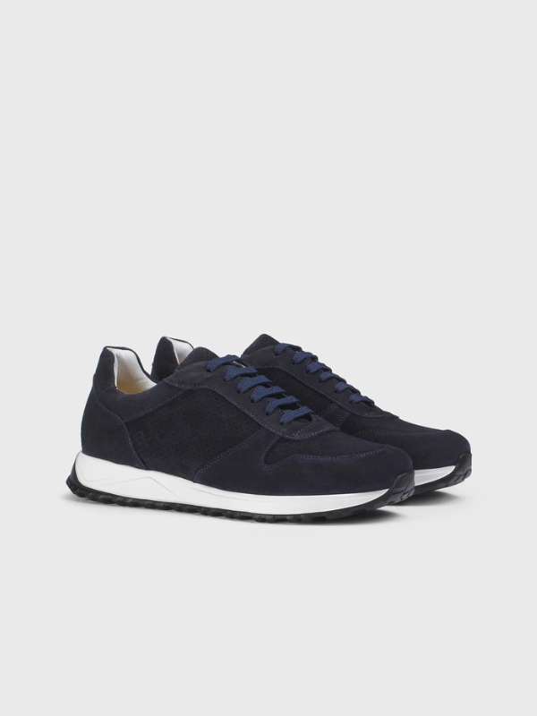 Blue suede sneaker