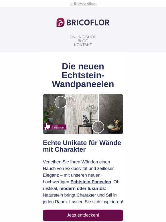 Neu im Sortiment: Echtstein Wandpaneelen!