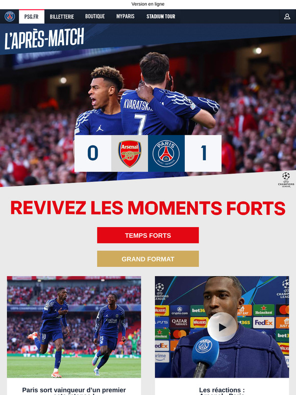 Le PSG prend une option sur la finale !
