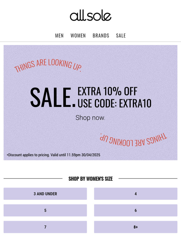 Payday treat | Extra 10% off sale