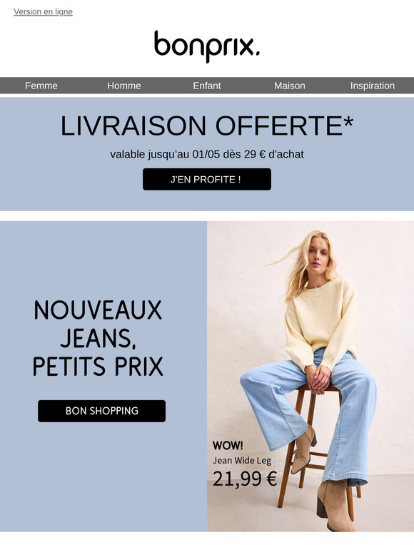 Rien que pour vous : livraison offerte 🎁
