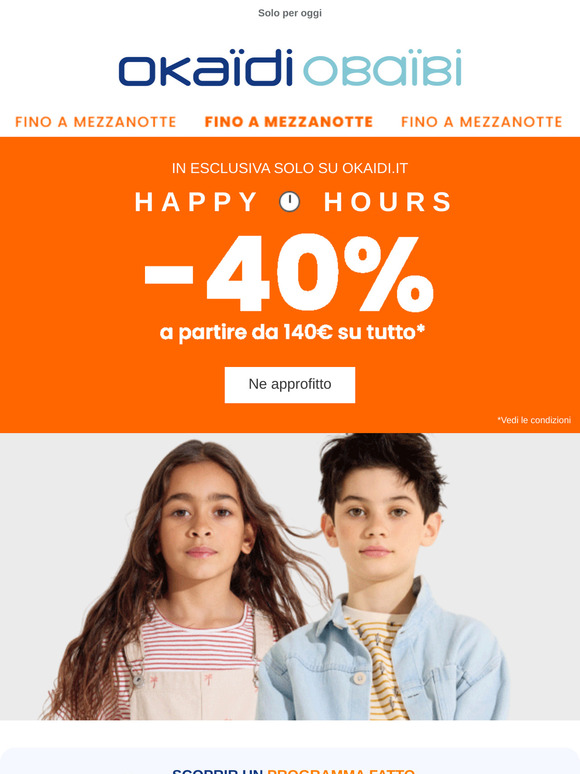 Fino a -40%: una promo per le belle giornate !
