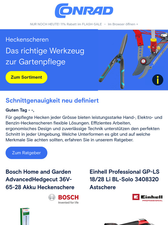 NUR NOCH HEUTE!  ⚡ 11% Rabatt im FLASH-SALE