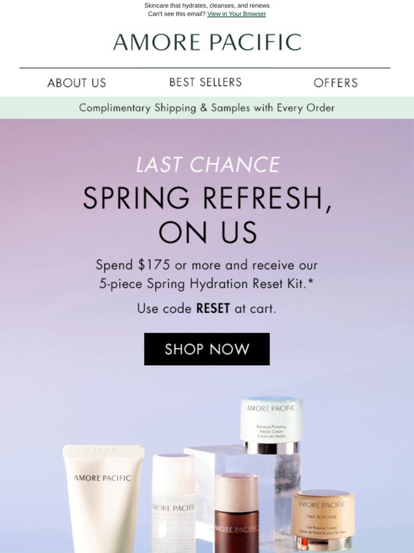 Ends Soon: Free 5-Piece Spring Gift w/ $175+ Orders