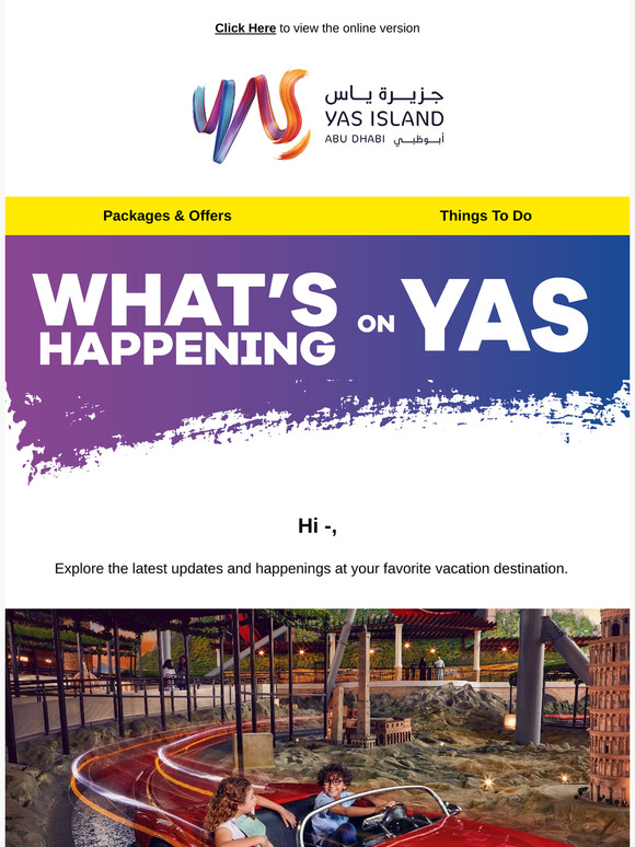 What's Happening on Yas Island 🙌