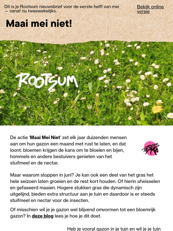 Niet maaien in mei… en daarna?