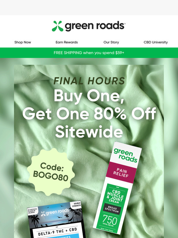 Hurry! BOGO 80% Off Ends Soon!
