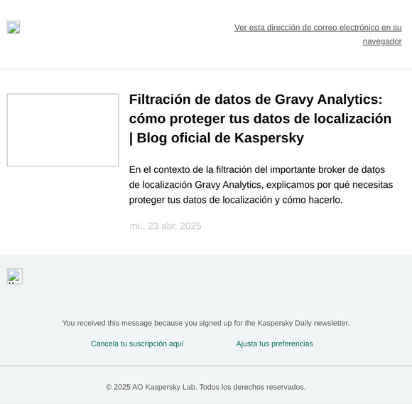 Blog oficial de Kaspersky