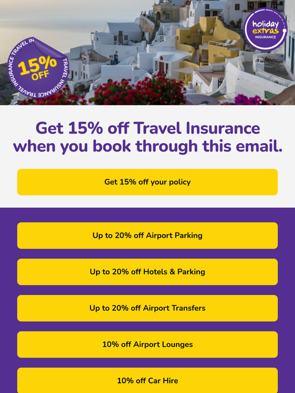 It's Payday! Get 15% off Travel Insurance 💸