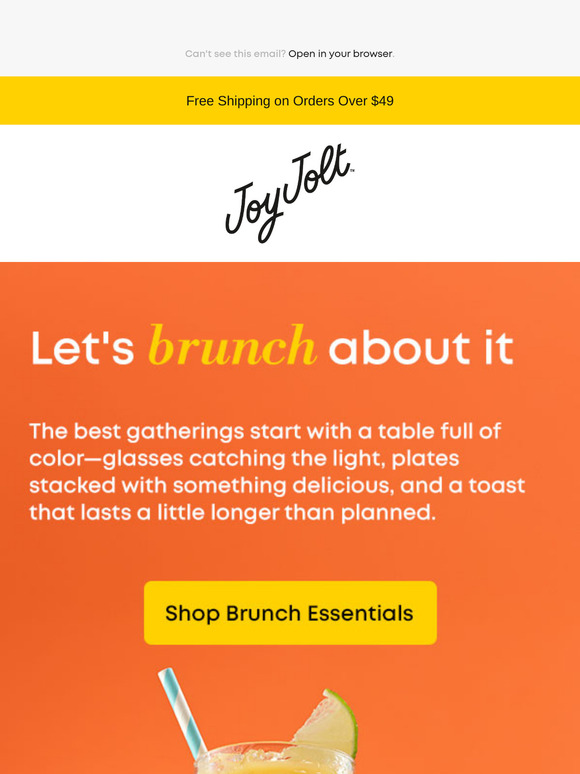 Brunch, but make it brighter ✨