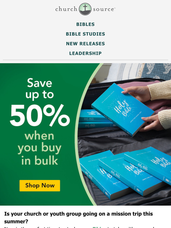 Bless everyone in your community this summer with a Bible!