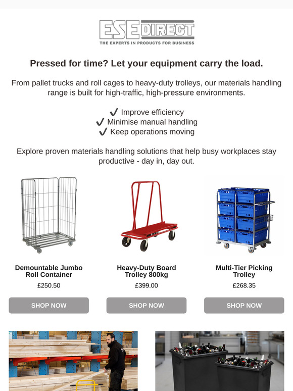 Heavy-Duty Trucks & Trolleys for Your Workplace