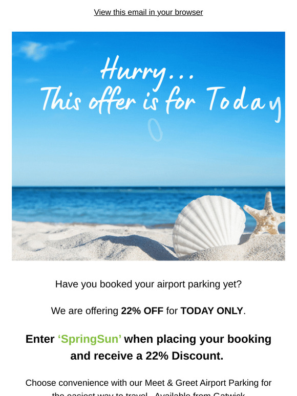 Today Only: Grab Your Parking Discount Now 🛫