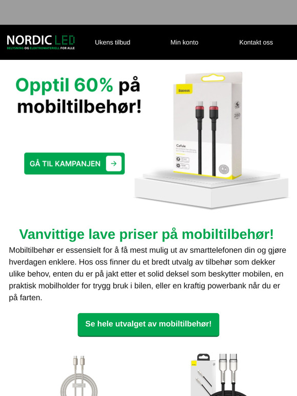[SALG 60%] Mobiltilbehøret du må ha!🔥