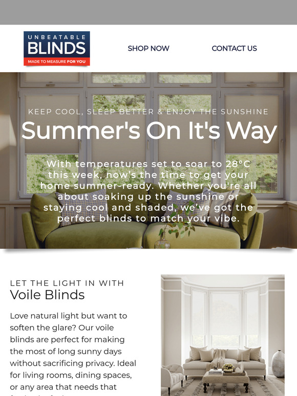 Summer’s on its way… Are your blinds ready? ☀️