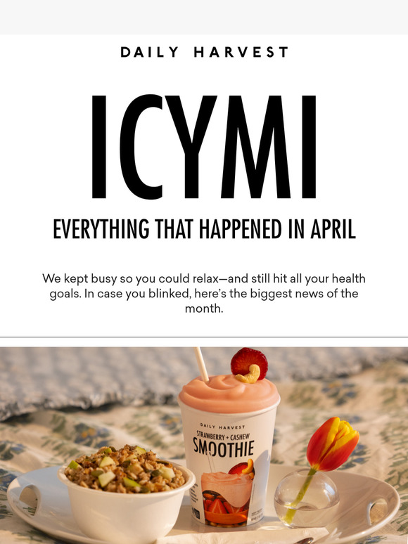 ICYMI: the newness!!!